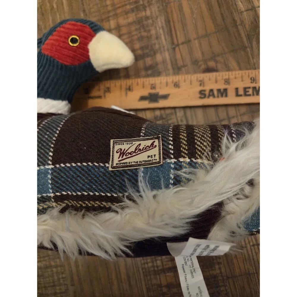 NWT Woolrich Pheasant Dog Toy With Duck Call Sound Vintage